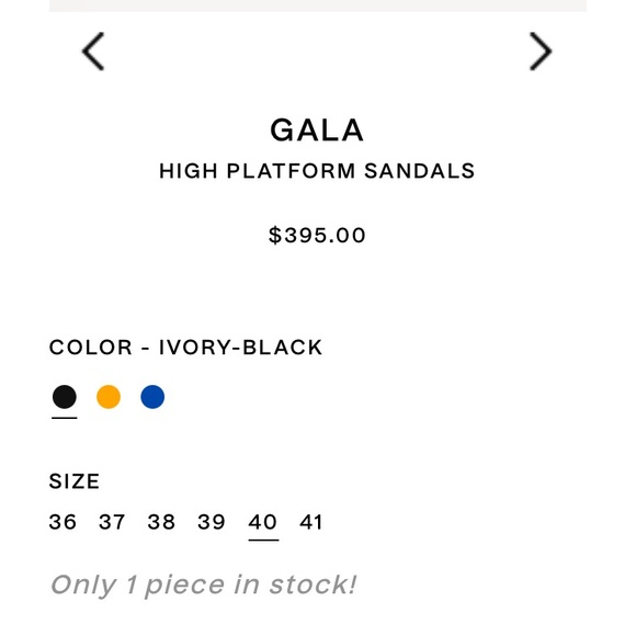 Amambaih Gala Platform. Size 36 - Picture 13 of 16